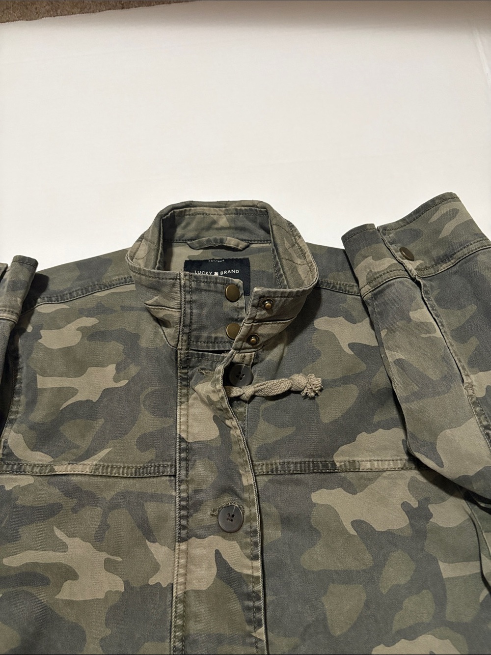 Lucky Brand Olive Camo  Field Jacket - Picture 10 of 12